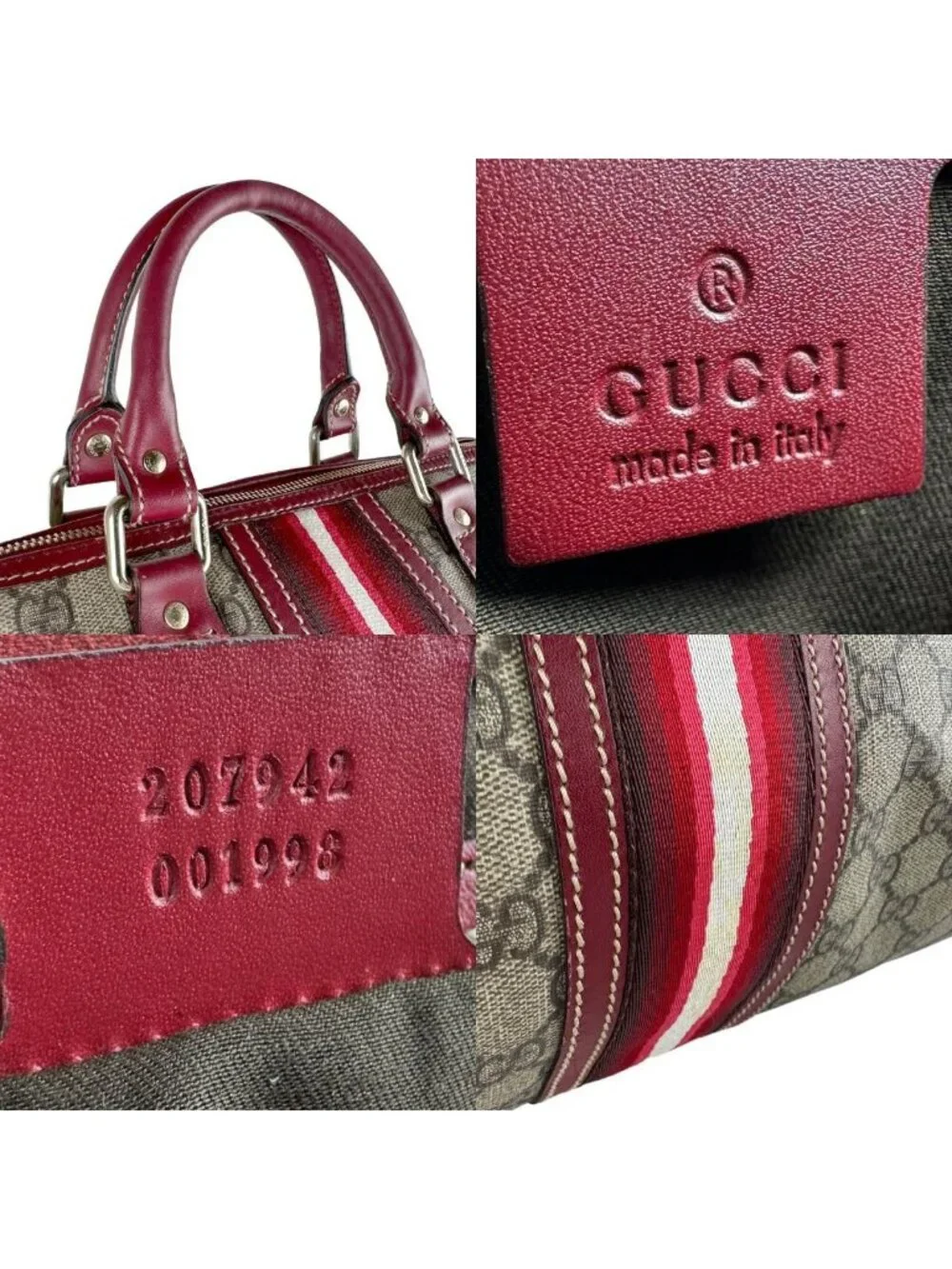 Gucci Boston Bag Travel Bags Red - Picture 10 of 10
